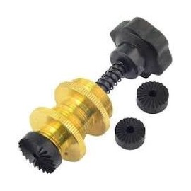 Today's Tools Tap Reseater Tool – Universal Tap Seat Grinder with 3 Cutters (17mm, 19mm, 25mm) and 4 Threaded Guides for BS1010 & BS5412 Taps.