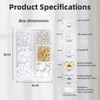Carehabi Farfalline per Orecchini 375 Pezzi Orecchini Acciaio 5/7/9mm Ferma