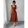 Vestido Informal De Fiesta Con Cinturón Para Mujer