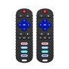 2 Pack Remote Control Shape Teether for Baby,Babies Toy, TV
