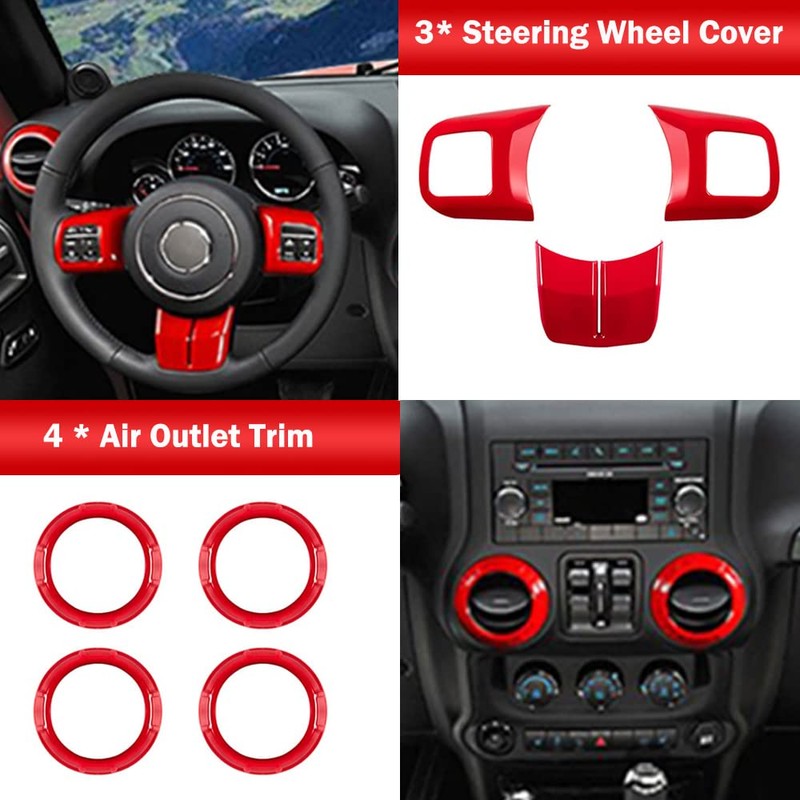 Opall Full Set Interior Decoration Trim Kit Steering Wheel &