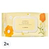 The Saem Garden Pleasure Chamomile Cleansing Tissue, 100 sheets, 2 pcs / 더샘 가든 플레져 캐모마일 클렌징 티슈, 100매입, 2개