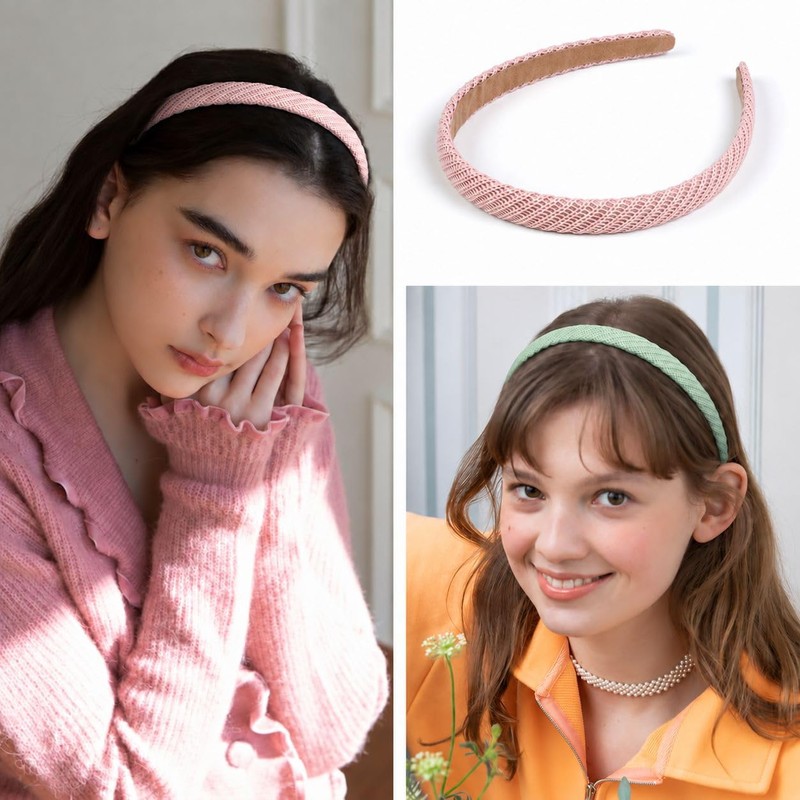 Headbands for Women Non Slip Thin Knitted Hairbands for Women's