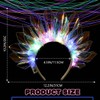 JEAIRTS Light Up Headband Led Crown Headbands Glow Rave Headpiece