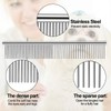 Lamoutor 7Pcs Pet Flea Comb Fine Tooth Comb and Pet