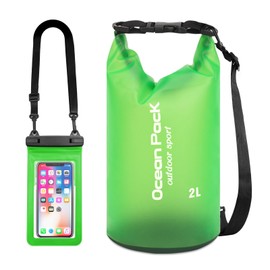 Premium Waterproof Bags, 10L 5L 2L Dry Bag with Waterproof Phone Pouch and Long Adjustable Shoulder Strap for Outdoor Activities and Water Sports, Travel, Camping, Hiking, Swimming, Boating