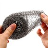 KTOJOY 6 Pack Stainless Steel Wool Scrubber, Scrubbing Scouring Pad,