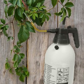 Faithfull FAISPRAY2 Hand Held Garden Pressure Sprayer 2 Litre Includes Two Brass Spouts