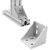 2 x Angle Mounting Corner Brackets, 80 x 80 Mounting