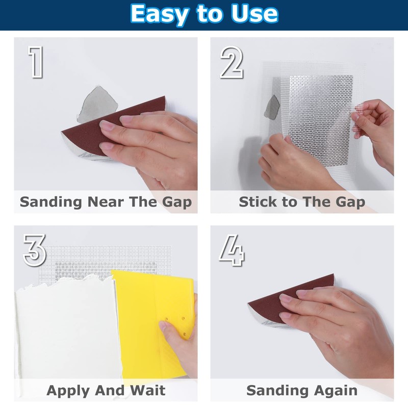 8 Pack 6 * 6 Inch Drywall Repair Patch, Drywall