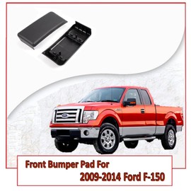 Front Bumper Guard Pad Compatible with Ford 2009-2014 F150 Front Bumper Cover Trim Compatible with Ford 2009-2014 F-150 Front Bumper Pad Insert Bumper Cap Set (Left & Rright)
