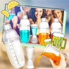 12 Pcs Plastic Cocktail Shaker Set Including 6 24 OZ/