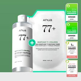 Anua Heartleaf 77 Soothing Toner 350mL Special Set (+350mL Refill) - Anua Heartleaf 77 Soothing Toner 350mL Special Set Renewal (+350mL Refill)