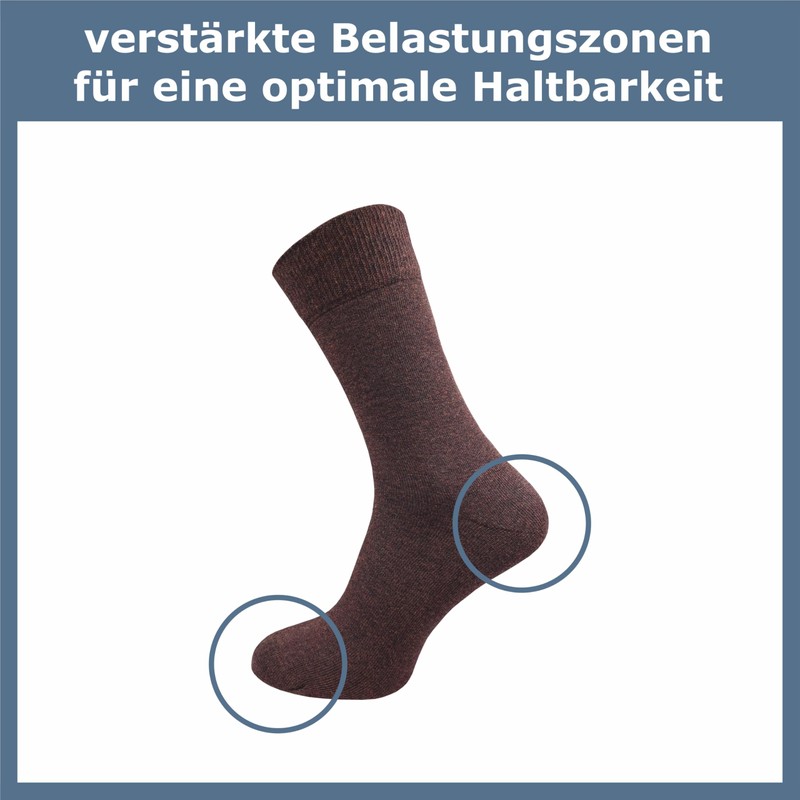 GAWILO Men's Socks Made of 100% Cotton (8 Pairs) |