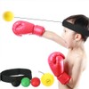 4 Balls Boxing Training Ball HeadMounted Adjustable Pu Foam Sports