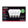 Satco 11453-5A19/LED/850/120V/D/4PK (S11453) A19 A Line Pear LED Light Bulb