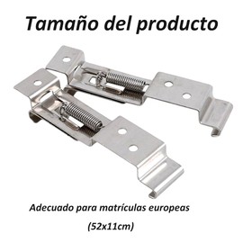 Voarge 2 Stück hinteren Nummernschild Clips hinteren Nummernschild Clips Nummernschild Klammern Edelstahl Klammern für LKW Auto Schiff