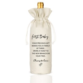 Wine Bag Gifts for New Mom,Wine Bag Celebrating Marriage Milestones - FIRST BABY
