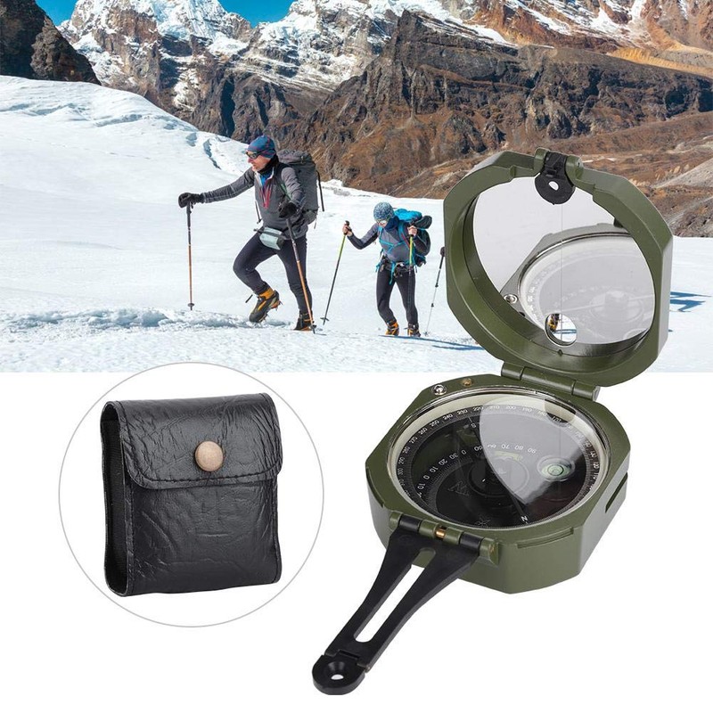 Multifunctional Geological Compass, Outdoor High Accuracy Geological Compass, Waterproof Fluorescence