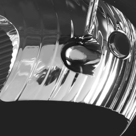 D SOLUTIONS Headlight Assembly Compatible with Pontiac Grand Prix 2004-2008 Left Right Headlamp Set GM2503227 GM2502227 Black Housing Clear Corner