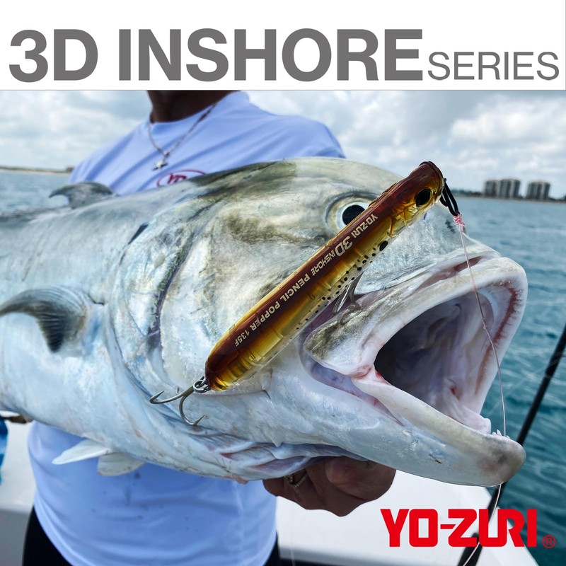 YO-ZURI (ヨーヅリ) Saltwater Lure 3D Inshore Popper Floating 90mm Color: