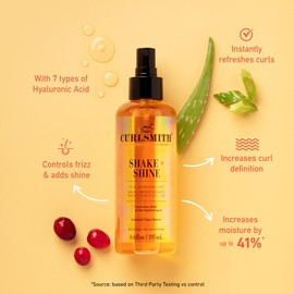 CURLSMITH - Shake and Shine 2-Day Refresh | Curl Refreshing Mist for Curly Hair | Controls Frizz, Adds Shine, Increases Moisture and Increases Curl Definition