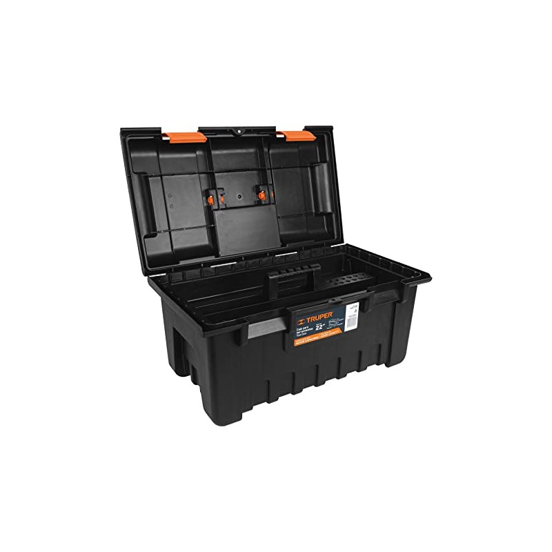TRUPER CHA-22N 4.9Lb Extra-Wide Toolboxes Orange 22"X12 1/2"X11"