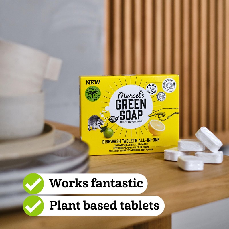 Marcel's Green Soap Dishwash Tablets - Grapefruit & Lime -