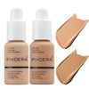 2 Pack PHOERA Foundation 104- Buff Beige and 105- Sand,