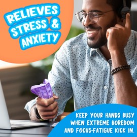 Push Pop Fidget Toy, 4-Pack Push Pop Bubble Fidget, Square Push Pop Bubble Sensory Fidget Toy, Pastel Pink, Mint, Yellow, Purple, Party Favors