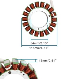 GOOFIT 18 Coil 5 Wire Generator Magneto Stator Ignition Coil Replacement for Hisun Motors Vecto 550 750 HS550 HS750 OEM 31120-007G-0000