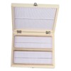 100PCS Biology Glass Prepared Microscope Slides Specimens Wooden Slide Storage