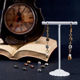 PH PandaHall 100pcs 5 Colors Tibetan Spacer Beads, 6mm Barrel Metal Spacer Beads Column Loose Connector Charm Beads for DIY Bracelet Necklace Jewelry Making