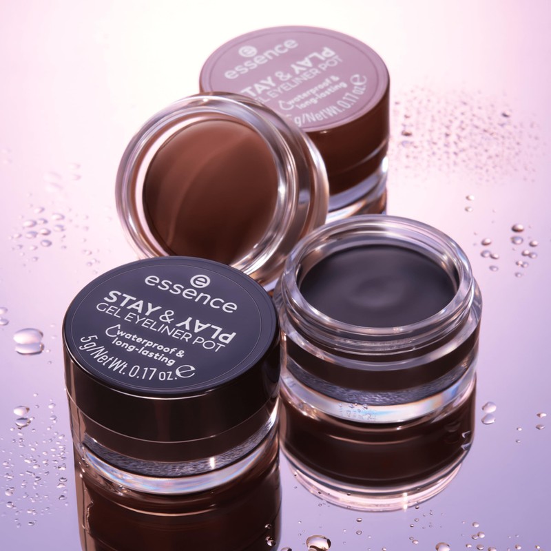 essence | Stay & Play Gel Eyeliner Pot | Waterproof,