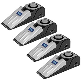 ZZRUI Upgraded Door Stopper Security Alarm,Portable 120 Loud Entrance Alert Door Stop Alarm for Travel Home Apartment House(4 Pack)