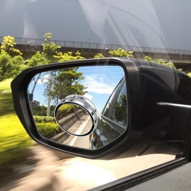 Blind Round Glass | Round Reversing Blind Glass for Car | 360 Degree Wide Angle Collision Prevention Car Side Glass for Trucks, Caravan