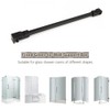 Matt Black Stainless Steel Wall-To-Glass Support Bar Support Arm for