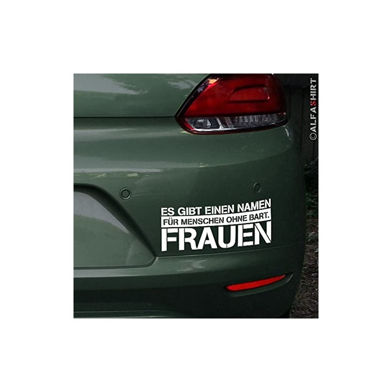 Aufkleber/Sticker Es gibt einen Namen für Menschen ohne Bart Auto