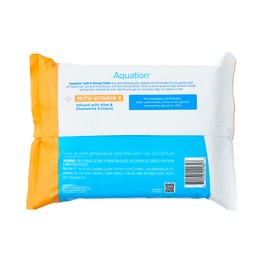 Aquation XL Body Cloth – 12.5x7.5" No-Rinse Cleansing Wipes with Aloe & Vitamin E – Hypoallergenic, For Adults, Kids, Seniors, Postpartum, Caregivers (50 Count / 6 Pack, 300 Total)