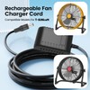 24V Charger for T-SUNiceM Battery Operated Floor Fan, Compatible with