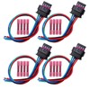 Set of 4 Electrical Ignition Coil Connector Plug Harness Compatible