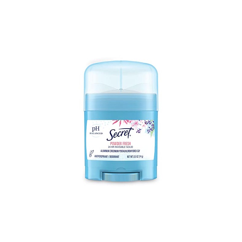 SECRET Powder Fresh Invisible Solid Deodorant Travel Size, 0.5 Oz