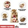 VEYLIN Christmas Hessian Bags, 12 Xmas Burlap Jute Gift Bag