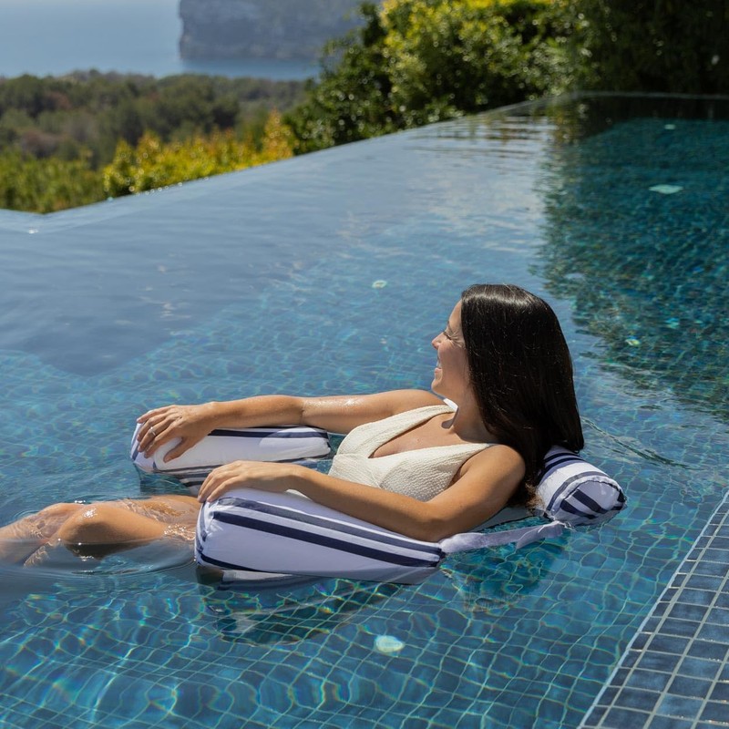 Flamingueo Water Hammock, Floating Seat, Headrest and Armrest, PVC and
