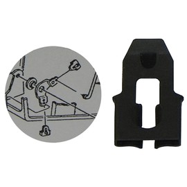 Inline Tube Compatible with 1969-72 Cutlass 442 Hood Release Bell Crank Lock Clip. Also Door Lock Rod Clip.