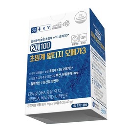 Jongkundang 종근당 20100 초임계 알티지 오메가3 883mg x 30캡슐 건조한눈 V Jongkundang 20100 Supercritical RTG Omega-3 883mg x 30 Capsules Dry Eyes V