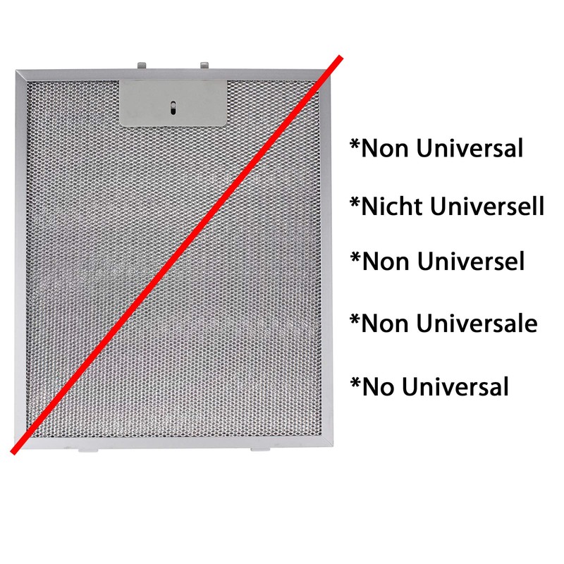 SPARES2GO Metal Mesh Filter compatible with Rangemaster Cooker Hood/Extractor Fan
