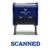 SCANNED Oficina SELF-INKING Oficina Sello de hule, Azul