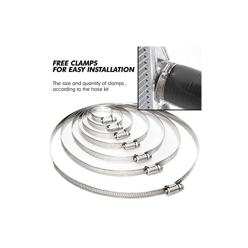 G-PLUS Silicone Radiator Hose Pipe Kit Clamps COMPATIBILITY:Compatible With Honda
