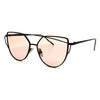 O2 Eyewear 842 Premium Oversized Cat Eye Tinted Flat Lenses